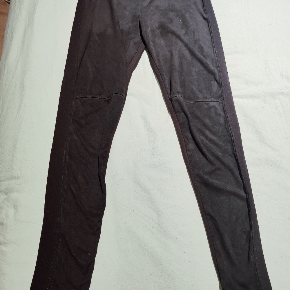 Suede leggings
